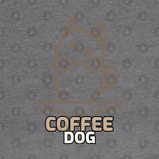 Dog Coffee Addict by NivousArts